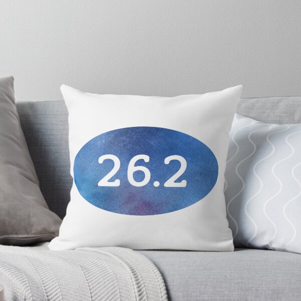 Item preview, Marathon Running Quote Blue Watercolor designed and sold by whimseydesigns.