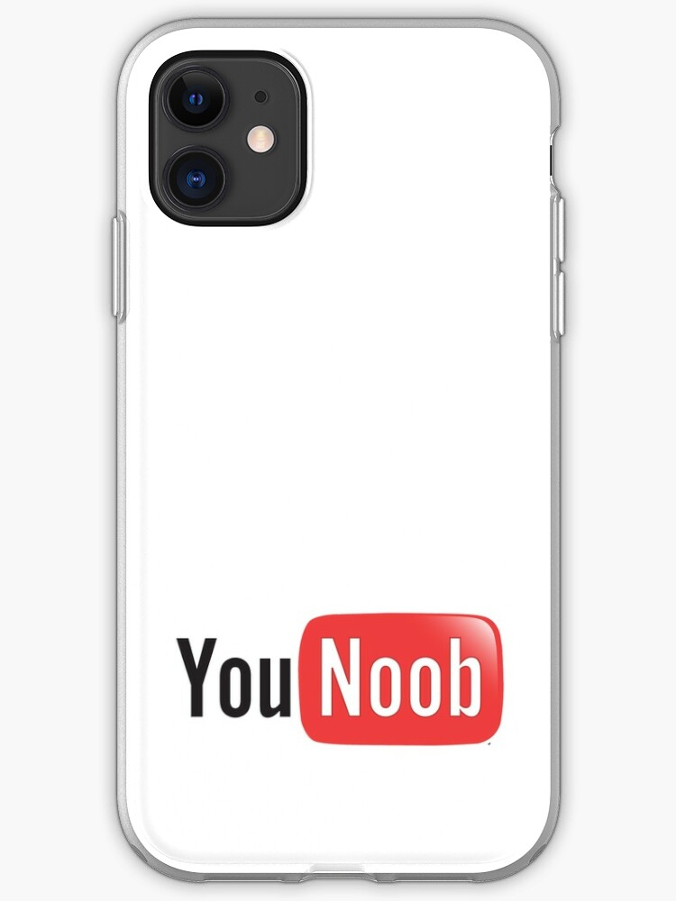 Youtube Parody You Noob Internet Meme Shirt Iphone Case Cover By Bleedart Redbubble - roblox noob device cases redbubble
