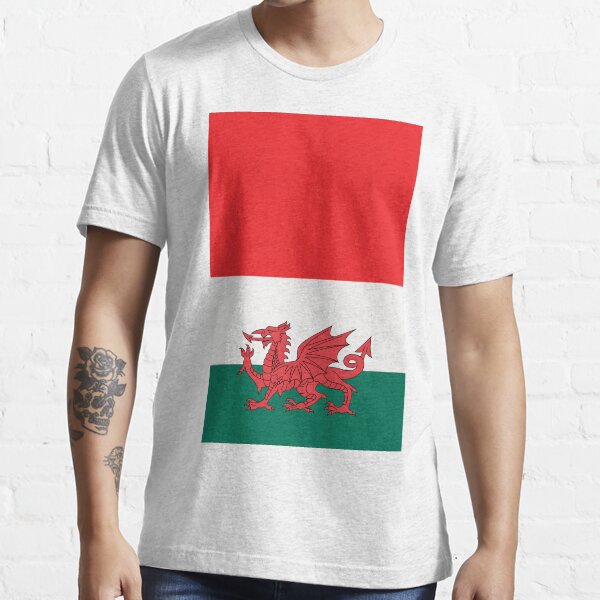 "Wales Rugby Tricolour Flag Design" Tshirt by CultureFactory