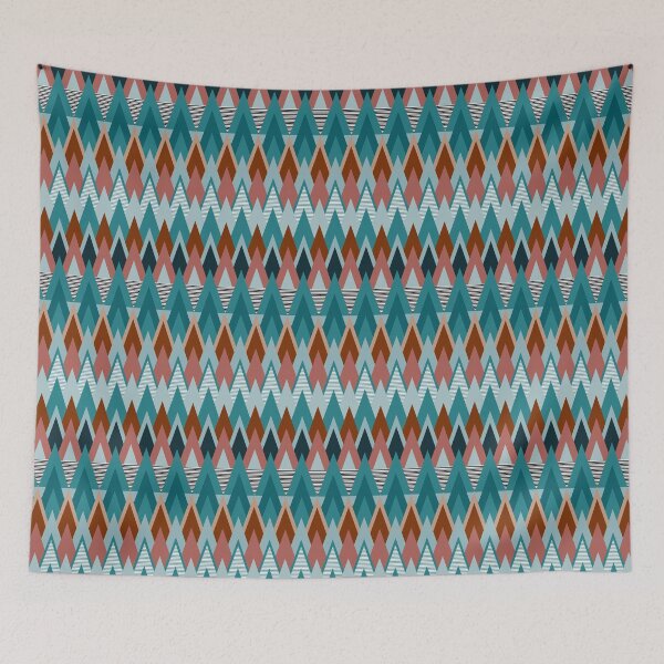 Item preview, Triangles (teal and brown) designed and sold by FK-UK.