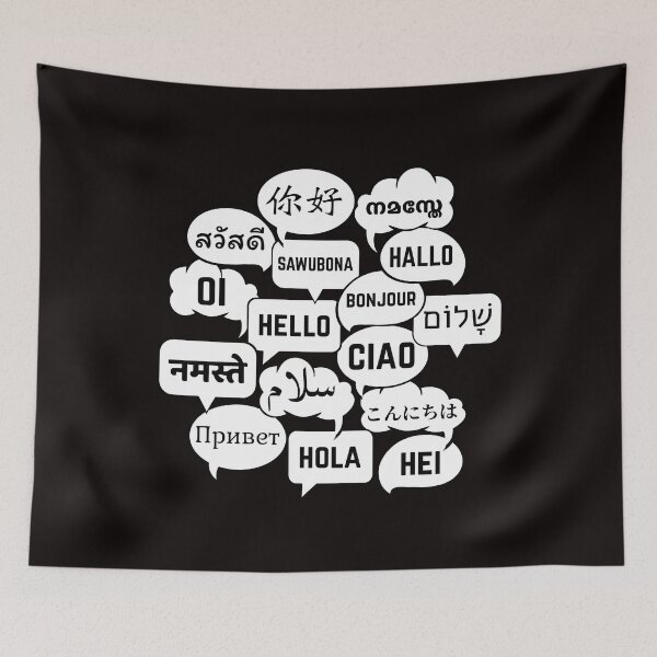 Item preview, Multilingual "Hello" Speech Bubbles designed and sold by MAS-S.