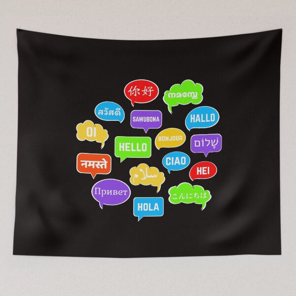Item preview, Multilingual "Hello" - Colorful Speech Bubbles designed and sold by MAS-S.