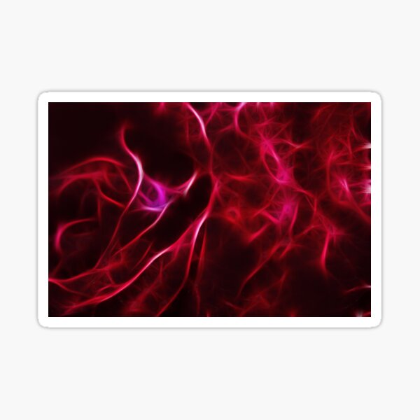 Rose on Fire Sticker