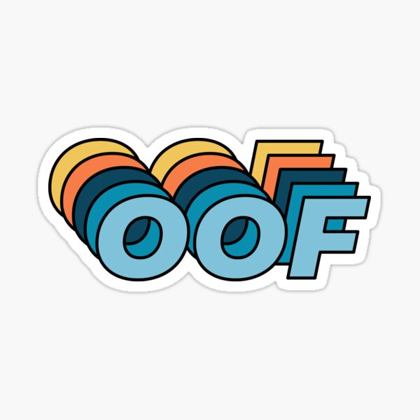 Oof Stickers Redbubble - pegatinas oof roblox redbubble