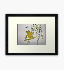 fun frogs 1. Framed Print