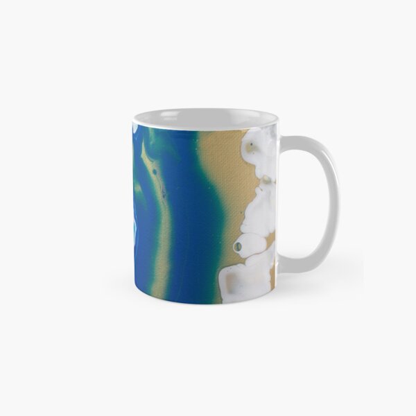 Wave Paradise - Abstract Acrylic Painting Classic Mug