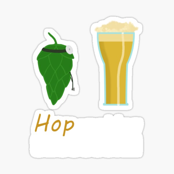 Hoperation Successful - Hops Into Beer Sticker