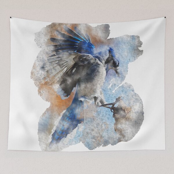 Item preview, Blauhäher, blue jay, Cyanocitta cristata, bird designed and sold by Marcin Adrian.