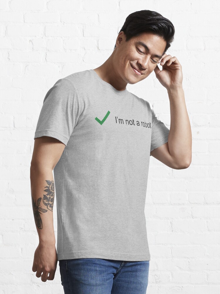 Alternate view of Not Robot Essential T-Shirt