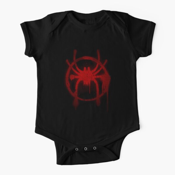 Miles Morales Spider Symbol Short Sleeve Baby One-Piece