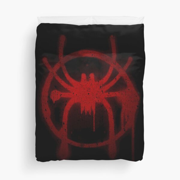 Miles Morales Spider Symbol Duvet Cover