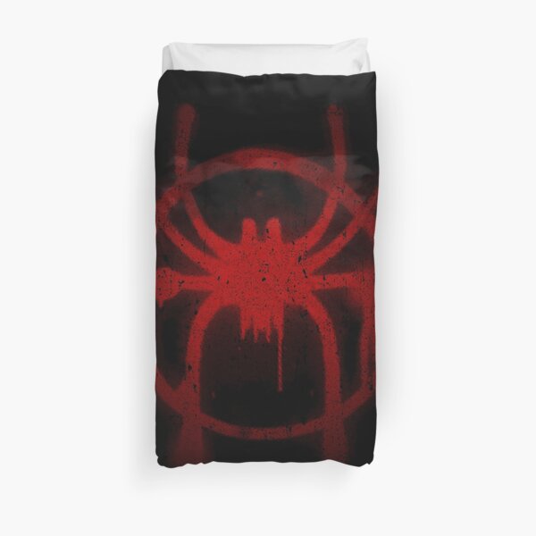 Miles Morales Spider Symbol Duvet Cover