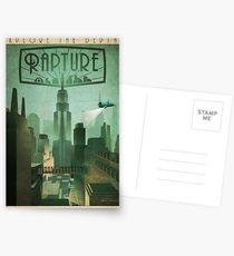 Rapture Art-Deco Travel Poster Postcards