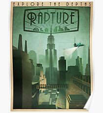 Rapture Art-Deco Travel Poster Poster