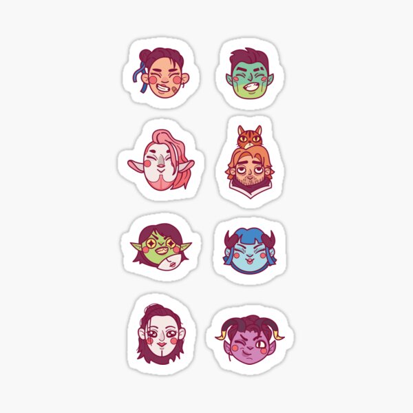 The Mighty Nein (v.2) Sticker