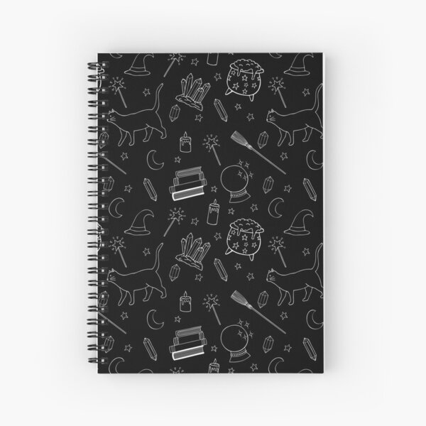 Witchy kitty Spiral Notebook