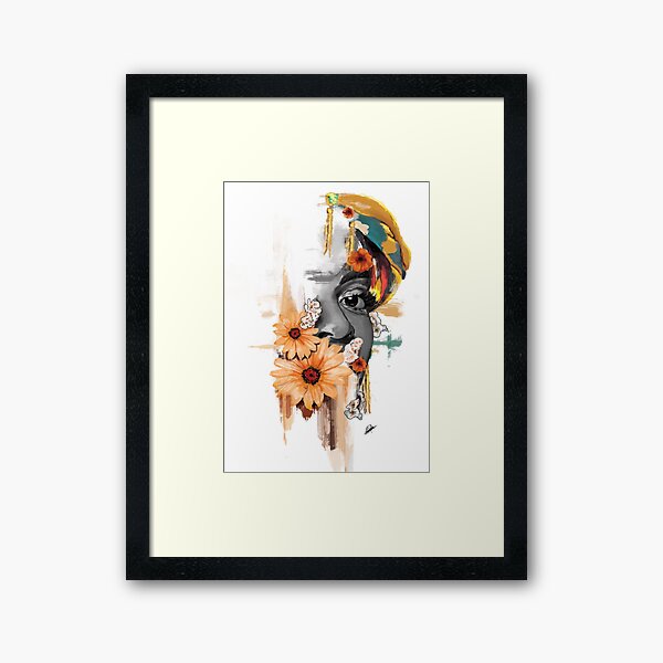 Serene Amber Framed Art Print