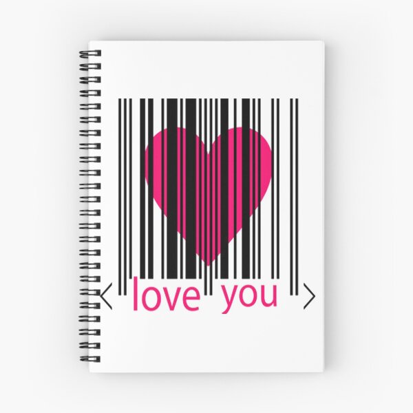 Item preview, < Love You > Barcode Heart designed and sold by SerpentSkyArts.