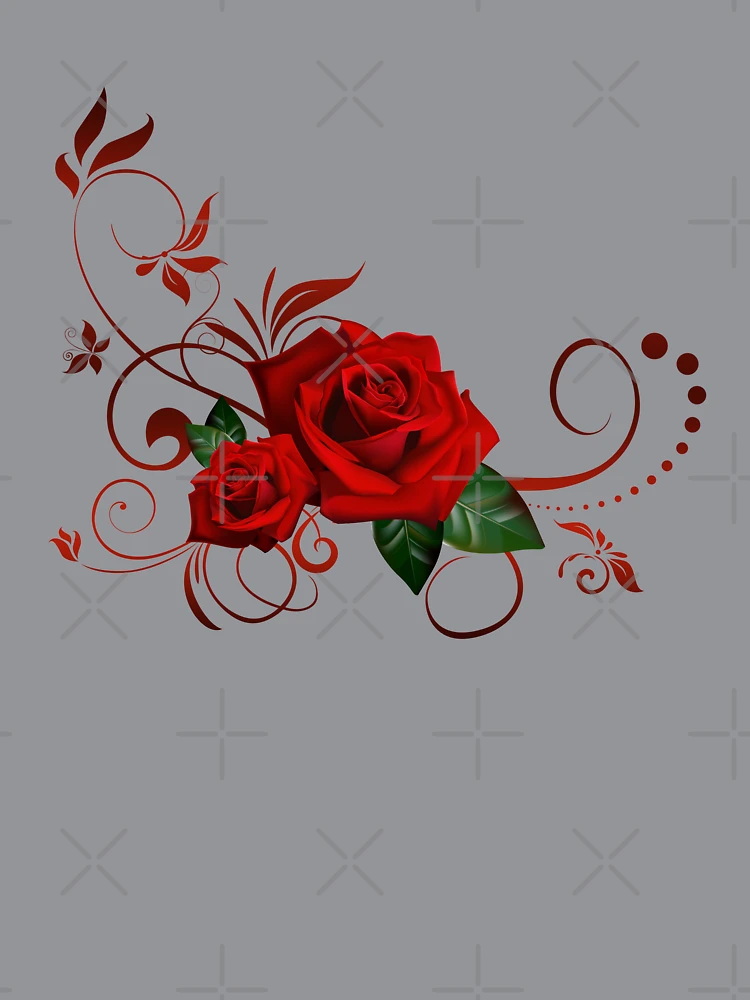 Thumbnail 7 of 7, Oversized T-Shirt, Rose Pattern designed and sold by RagnarokDesigns.