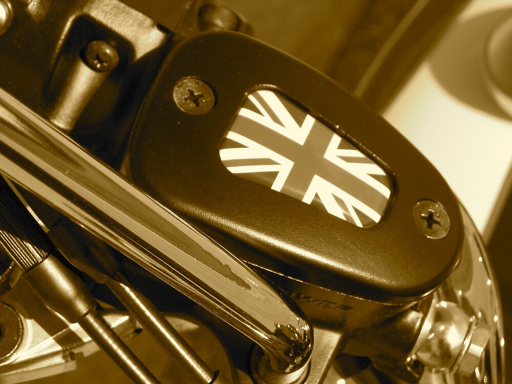 "Triumph Bonneville T100 Master Cylinder Union Jack Cover" by