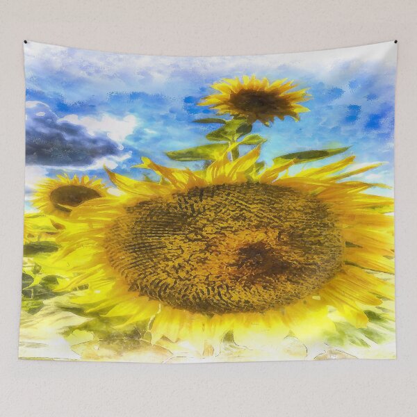 Item preview, Summer Day Sunflowers Art designed and sold by bejacs.