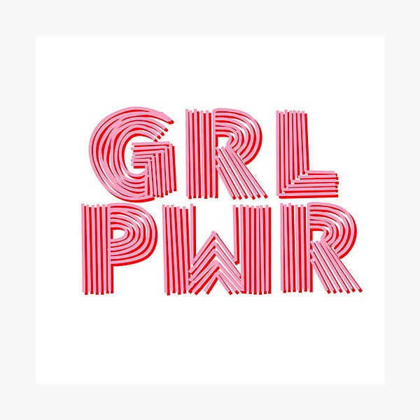 GRL PWR - Style 4 Photographic Print