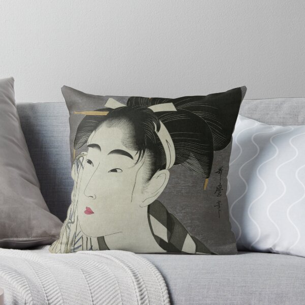 Item preview, Gueisha, Kitagawa Utamaro Ase o fuku onna: Mujer limpiando el sudor designed and sold by The Great Art.