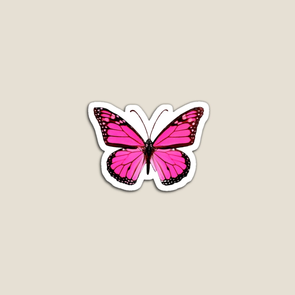 Pink Butterfly stickers *aesthetic* Sticker for Sale by EmmaGSheehan