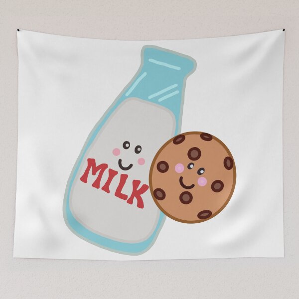 Item preview, Milk and cookies art drawing designed and sold by Livelifeloveart.