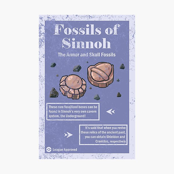 Artikel-Vorschau von Fossilien von Sinnoh, designt und verkauft von Daniel Swain Creations.