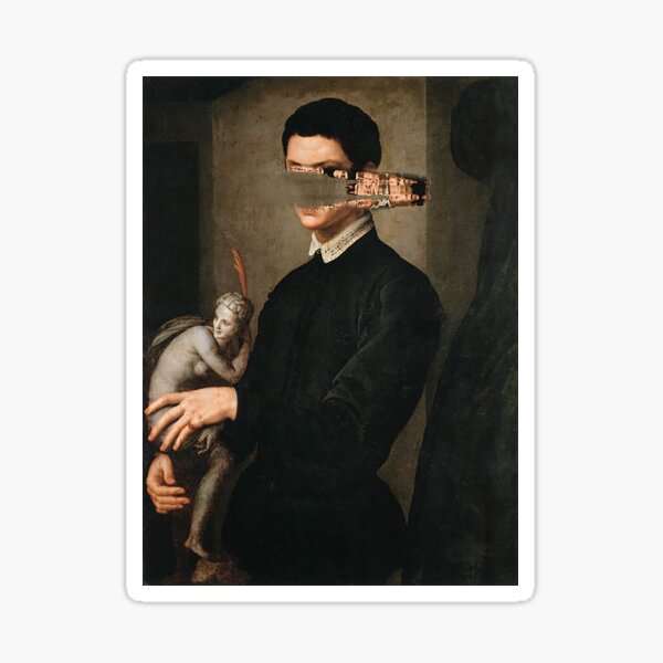Sculptor, disintergrated Sticker