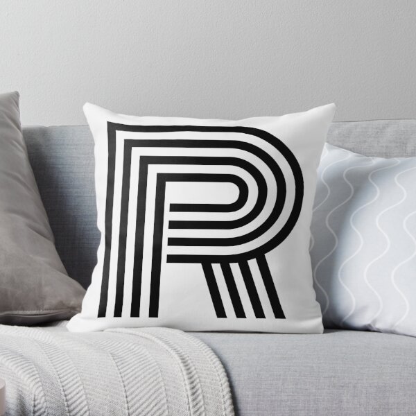 Fancy letter R monogram Pillow Case