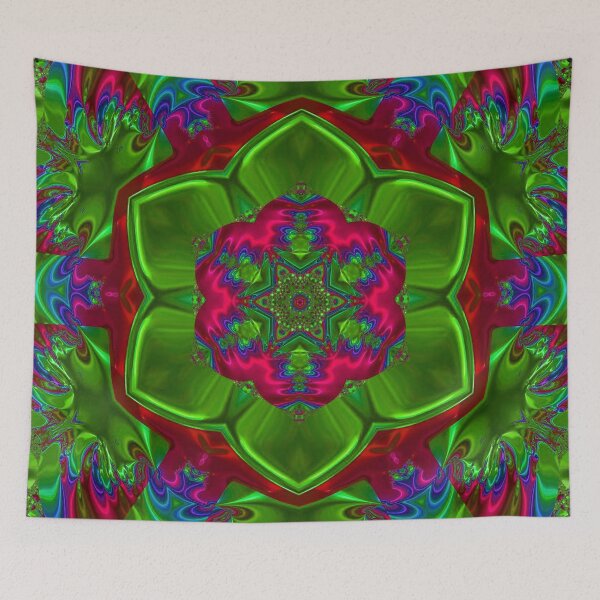 Item preview, Trippy Psychedelic Mandala Energy Art - Design 5 (GREEN) designed and sold by AUX Entertainment.
