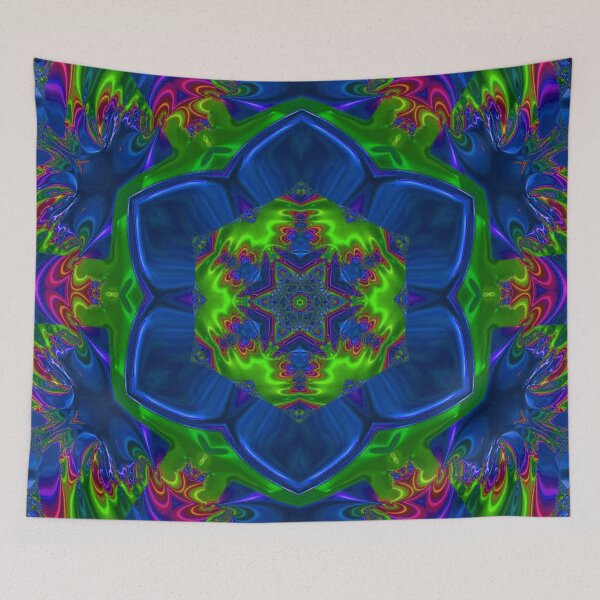 Item preview, Trippy Psychedelic Mandala Energy Art - Design 5 (BLUE) designed and sold by AUX Entertainment.