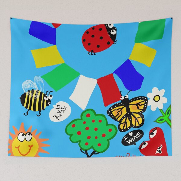 Item preview, Prayer Flag Party designed and sold by Little Red Art.