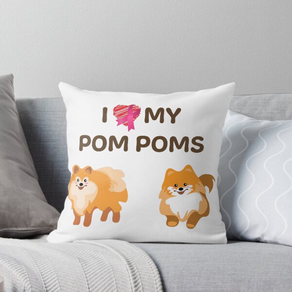 Artikelvorschau, Der Pomeranian-Hund der Frauen mein Pom Poms Brustkrebs-Bewusstseins-Ausgabe entworfen und verkauft von kenix73.