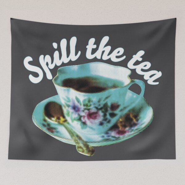 Item preview, SPILL THE TEA | Teacup and quote designed and sold by Good-Politics.