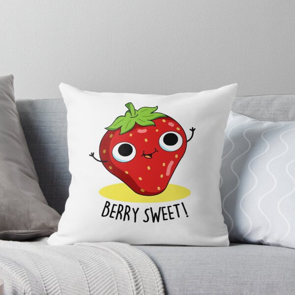 Item preview, Berry Sweet Funny Strawberry Puns  designed and sold by punnybone.