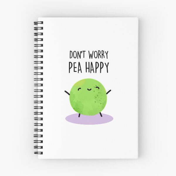 Item preview, Don't Worry Pea Happy Funny Pea Puns  designed and sold by punnybone.