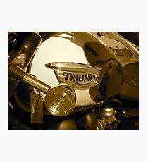 Triumph Bonneville T100: Gas Tank Photographic Print