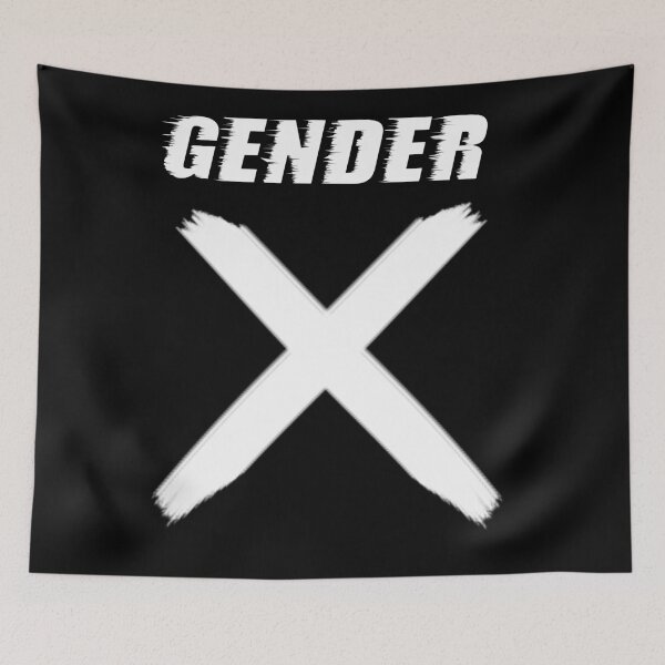 Item preview,  GENDER X - NON BINARY GENDER T-SHIRT DESIGN - white  text designed and sold by Iskybibblle.