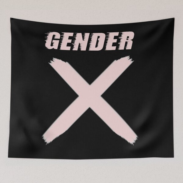 Item preview,  GENDER X - NON BINARY GENDER T-SHIRT DESIGN - blush pink text  designed and sold by Iskybibblle.