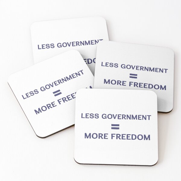 Item preview, Less Government = More Freedom - Blue designed and sold by AmericanArt.