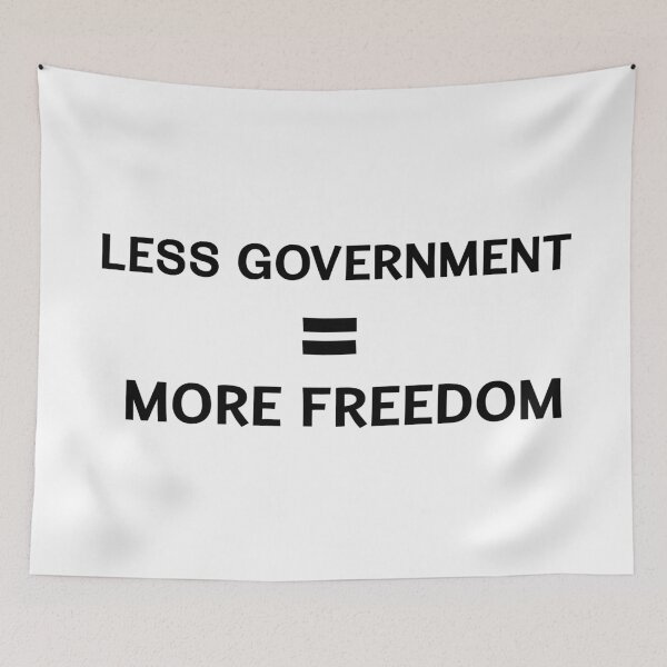 Item preview, Less Government = More Freedom - Black designed and sold by AmericanArt.