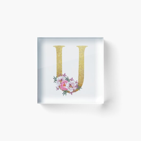 Item preview, Floral letter U designed and sold by PCollection.