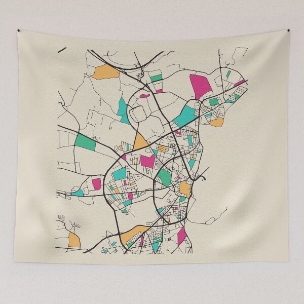 Item preview, Aarhus, Denmark Street Map designed and sold by A Deniz Akerman.