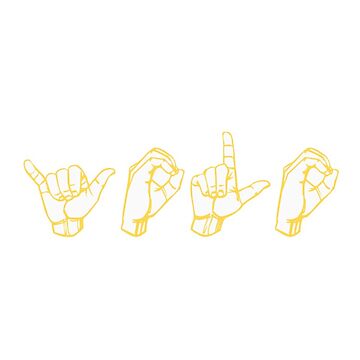 Artwork thumbnail, YOLO - American Sign Language by Kliethermes28
