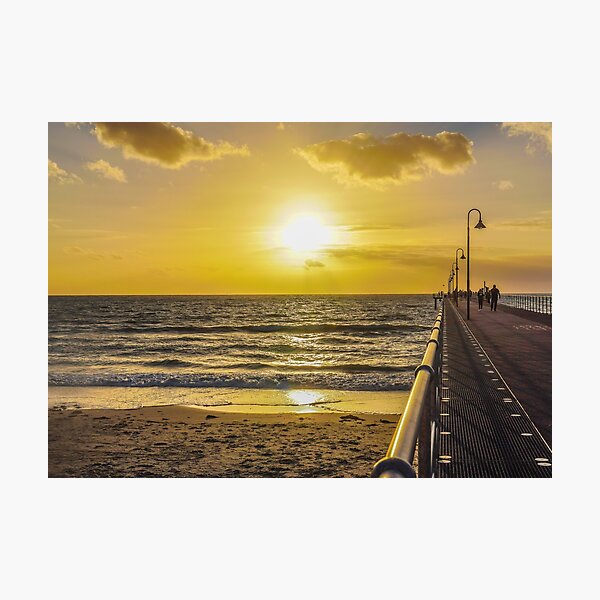 Item preview, Sunset at Glenelg in Adelaide, South Australia designed and sold by vanessal.