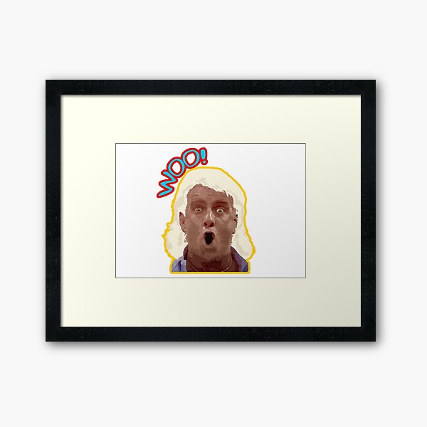 NumbTs- WOO Ric Flair - Legendary wrestling quote old school inspired design Framed Art Print