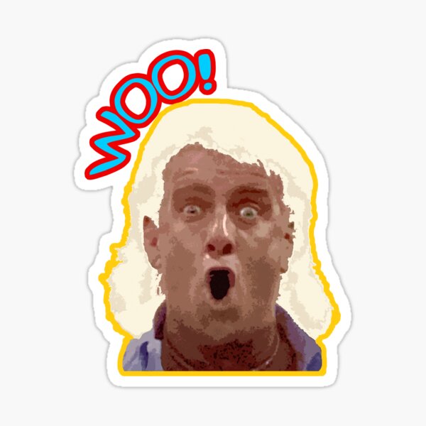 NumbTs- WOO Ric Flair - Legendary wrestling quote old school inspired design Sticker